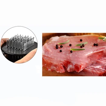 

New 56 Stainless Steel Needles Meat Tenderizer Practical Loose Beef Chicken Cutlet Steak Tool Meat Hammer Kitchen Cooking Gadget