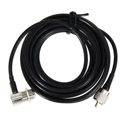 PL259 Antenna Connector Coaxial Extend Cord Cable SO239 5M 16ft UHF for Car Radio Walkie Talkie MP320 MP9000 KT-8900 KT-8900R