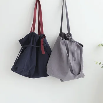 

Literature Two-sided Cloth Package Woman Cotton Linen Art Leisure Time Package Student Single Shoulder Package Shopping Package