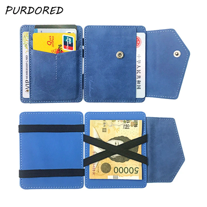 Card Holder Male Leather Magic Leather Case Card Slim Card Holder