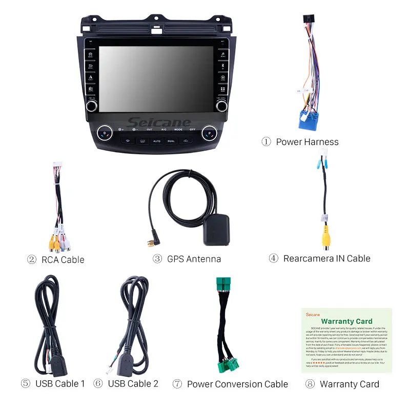 Cheap Seicane RAM 2GB ROM 32GB Android 9.1 Car Radio GPS Navigation For Honda Accord 7 2003-2007 car multimedia player Auto Stereo 2