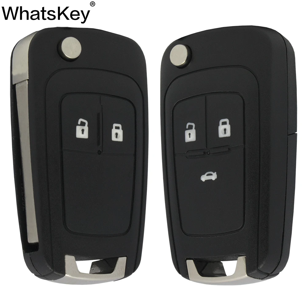 

WhatsKey Flip Folding Remote Car Key Shell Case Cover For Vauxhall Opel Insignia Astra J Zafira mokka For Chevrolet Cruze Epica