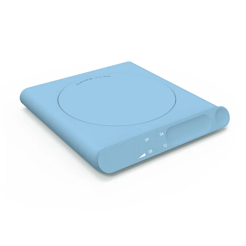 blue touch control Подогреватель чашек с USB зарядкой Подогрев Чашек подогреватель чашек 3 шестерни термостат теплая чашка коврик с синхронизации бытовой горячий молочный кофе - Цвет: blue touch control