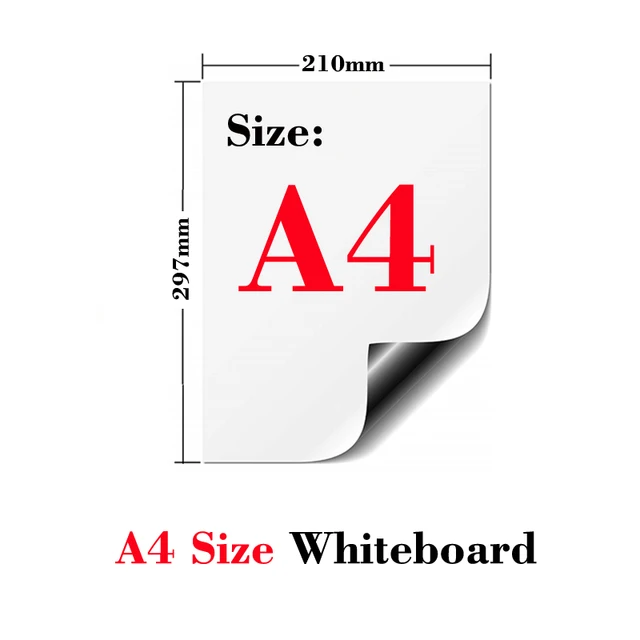 Magnetic soft whiteboard refrigerator stickers erasable memo message board office teaching practice writing board door stickers A4