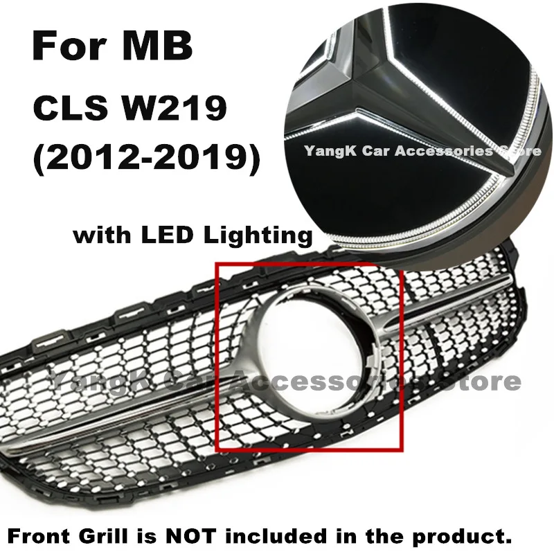

Free Shipping Car LED Emblem Light CLS(2012-2019) W219(2012-2019) Car Badge LED illuminated Front Grille Replaced Badge