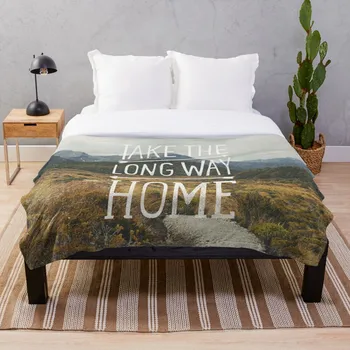 

TAKE THE LONG WAY Blanket Wool Flannel Plush Blanket Bedspread For office Sherpa Blanket Couch Quilt Cover Travel