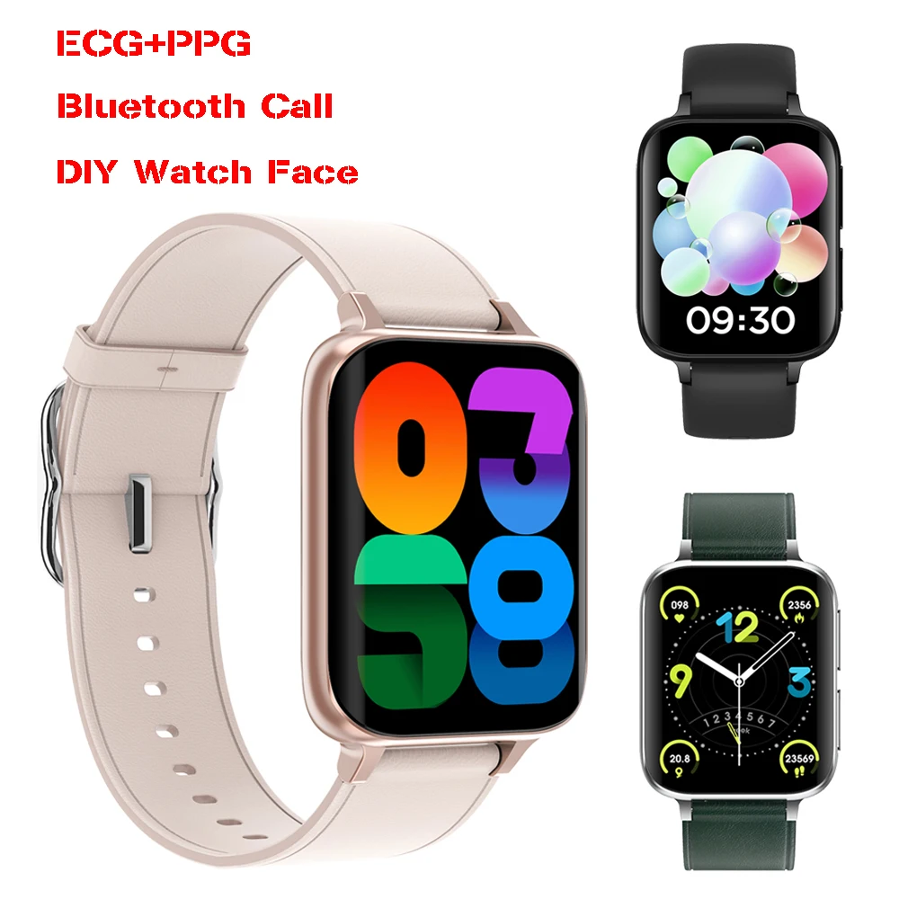 

DT93 Smart Watch Men DIY Face Blood Pressure Oxygen ECG PPG Fitness Tracker 512M ROM Heart Rate Bluetooth Call Women Smartwatch