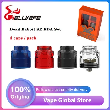 

Original Hellvape Dead Rabbit SE RDA Set 24mm RDA Atomizer w/ 4-post deck & positive pin & BF squonk 510 pin vape tank Vs Zeus X