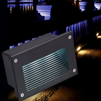 

New Led Stair Light Wall Lamp 3W Embedded 148mmx72mm AC85-265V Aluminum Outdoor & Indoor Waterproof Recessed Light Night Lights