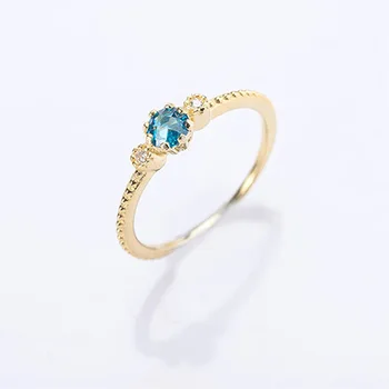 

Fashion Natural Gem Simple Tail Ring Multicolor Wild Ring Ladies Elegant Jewelry Exquisite Luxury Jewelry Factory Wholesale