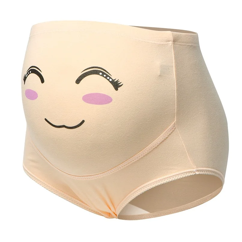 

Нижнее Белье для беременных женщин с высокой талией и поддержкой живота, дышащее хлопковое бесшовное мягкое нижнее белье