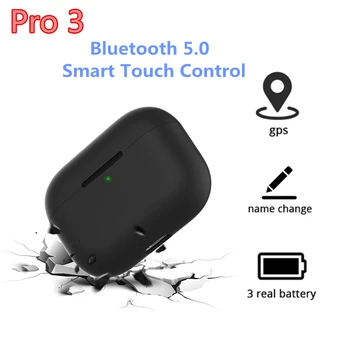 

TWS Wireless Bluetooth Earphone Air 3 Pro Headphones Smart Touch Control GPS Renamed Headset Stereo Earbuds with Microphone