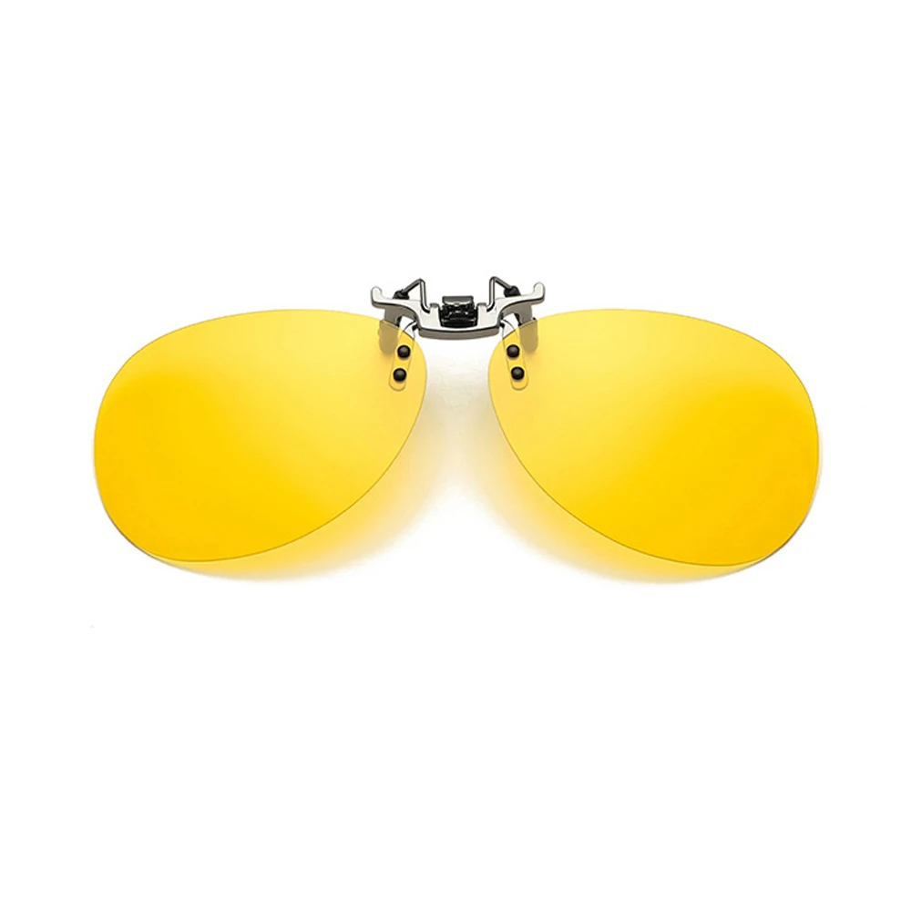 Унисекс поляризованные прикрепляемые солнцезащитные очки близорукие вождения ночного видения линзы анти-UVA Анти-UVB Велоспорт солнечные очки клип - Цвет: SSBL0180-A