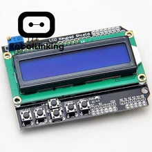 1602 ЖК-плата клавиатура Щит Синяя подсветка для Arduino Duemilanove РОБОТ