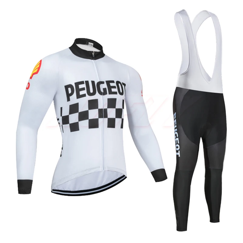 

Winter 2020 Peuget TEAM CYCLING Jersey 9D bike pants set Ropa Ciclismo MENS thermal fleece pro BICYCLING jersey Maillot wear