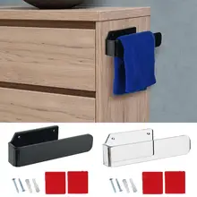 Hand Towel Holder Contemporary Style Acrylic Hand Towel Rack Hand Towel Ring For Bathroom Kitchen Self Adhesive Or Wall Mount