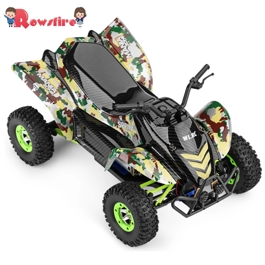 Rowsfire Wltoys радиоуправляемые машины 2,4 г 4wd 50 км/ч Электрический матовый внедорожный мотоцикл светодиодные фонари Rtr 1 батарея пульт дистанционного управления игрушки Горячая Распродажа