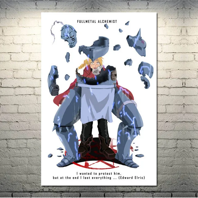  Christ-EZ Fullmetal Alchemist Anime Poster Brotherhood Full  Metal Hagane no renkinjutsushi - Matte poster Frameless Gift 11 x 17  inch(28cm x 43cm): Posters & Prints