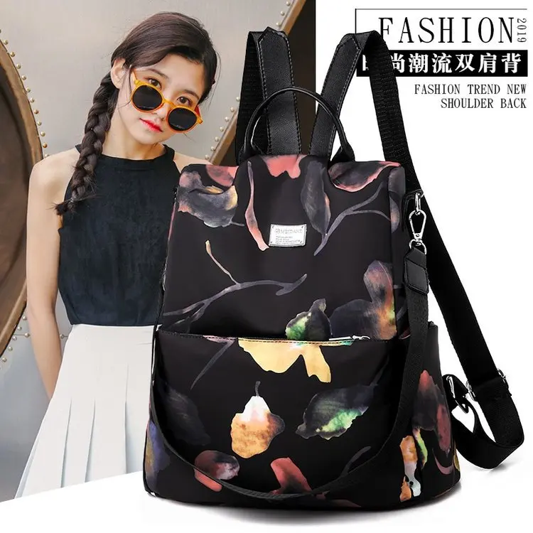 

New Style Multi-functional Dual Purpose Hot Selling Fashion Floral Shoulder WOMEN'S Bag Export 9073