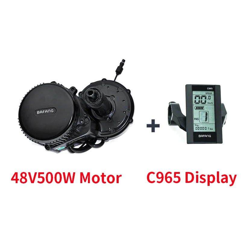 48V500W Motor C965 Комплект электродвигателей Bafang BBS02 48V500W с литий-ионным аккумулятором 48V13AH DIY комплект для двигателя велосипеда комплект для преобразования электрического велосипеда - Цвет: 48V500W Motor C965