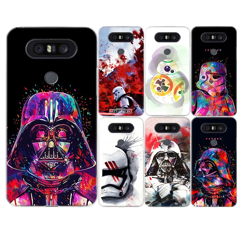 Star Wars watercolor Fashion Soft Painted Silicone Phone CaseFor LG G8s Q8 Q7 Q6 G7 G6 G5 V50 V40 V30 V20 V10 G4 Cover |