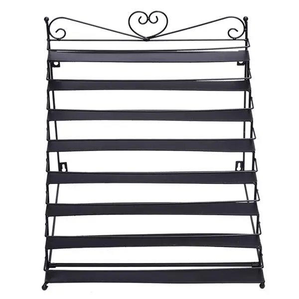 

8 Tier Metal Nail Polish Display Organizer Wall Rack Holder