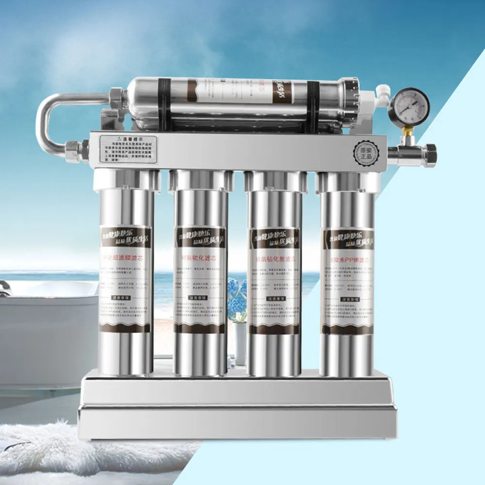 Kitchen Water Filter Drinking Water Ultrafiltration Water Purifier Reverse osmosis Stainless Steel Tap Water Filter Direct Drink 7 layer 0 1μm drinking water faucet purifier tap filter stainless steel ceramic activated carbon kdf cartridge kitchen bathroom