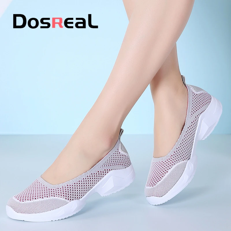 Sneakers Shoes Slip On Female Breathable Fashion Cute Women Summer Shallow Dosreal 