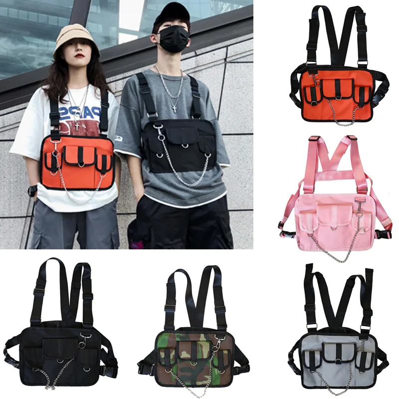 

Outdoor Military Tactical Vest Highly Visible Reflective Radio Harness Chest Rig Outdoor Clothing Hunting Vest