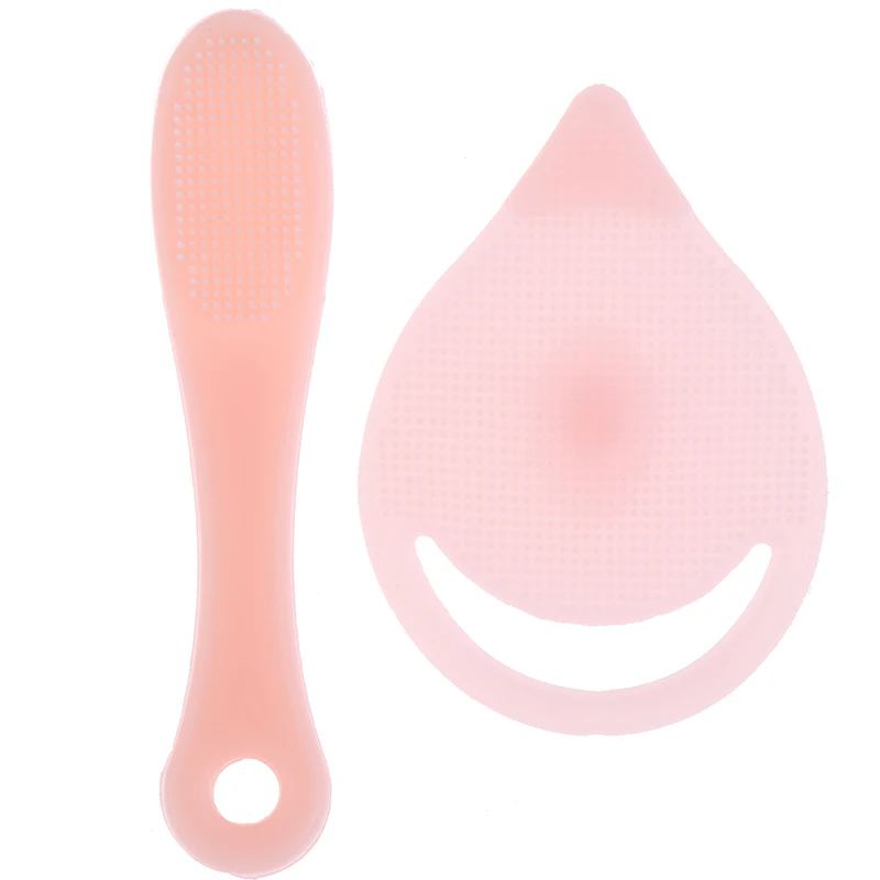 2 шт. силиконовых кейсов для чистки лица инструменты массаж ExfoliatingFacial пилинг щеточка для чистки стиральная машина