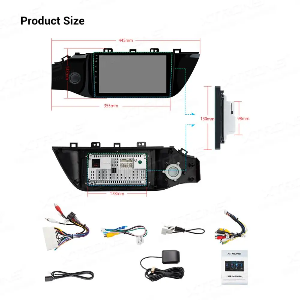 XTRONS " DSP новейший Android ips gps навигатор Автомобильный мультимедийный плеер для Kia RIO4 левый руль RCA без DVD