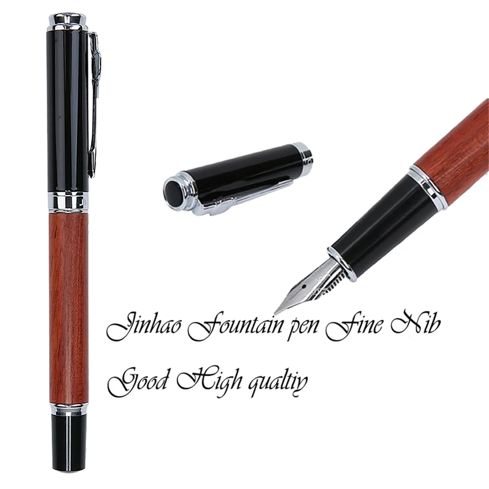 JinHao 650 или 8802 роскошная деревянная авторучка 0 5 мм перо высокое качество