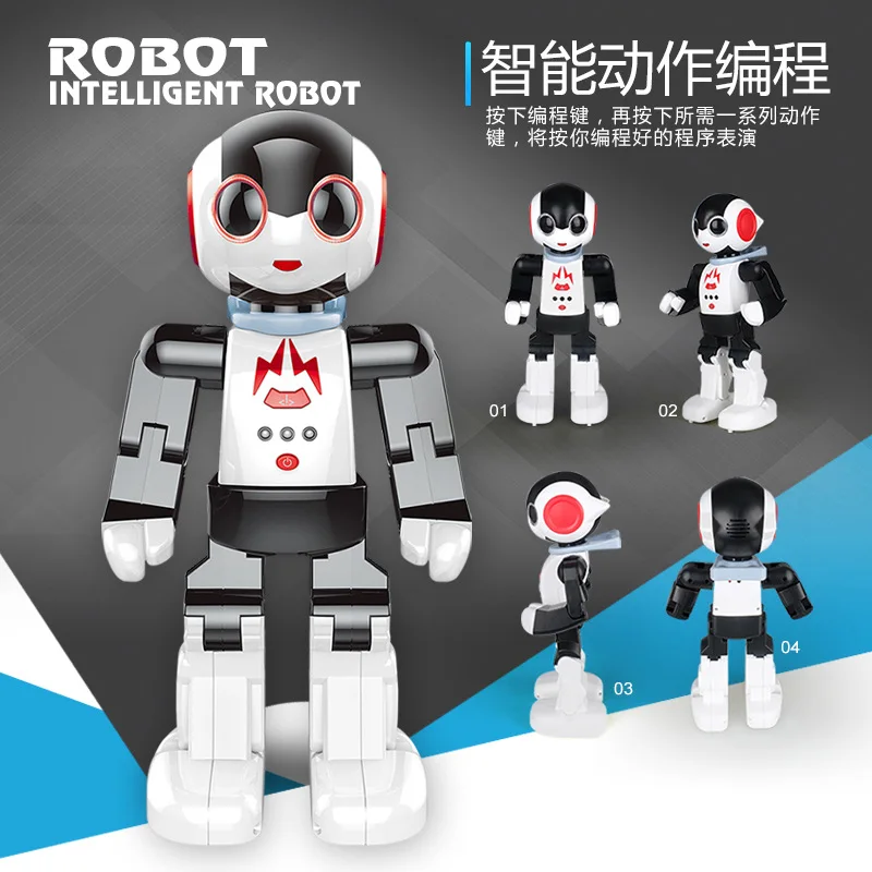 

MZ Intelligent Robot Palm Sensing Wireless Remote Control Voice Programmable Dancing Rechargeable Electric Toys 2842