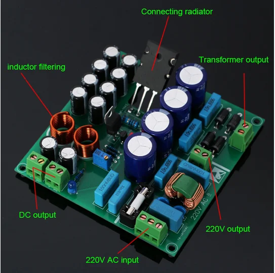 

1-10A Toshiba Tube Linear Regulated Power Supply Board Low Noise Power Supply
