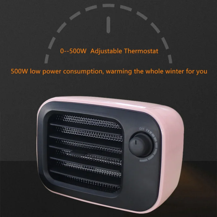 Новейший керамический нагреватель, электрический нагреватель, Ретро Регулируемый портативный нагреватель для домашнего рабочего стола
