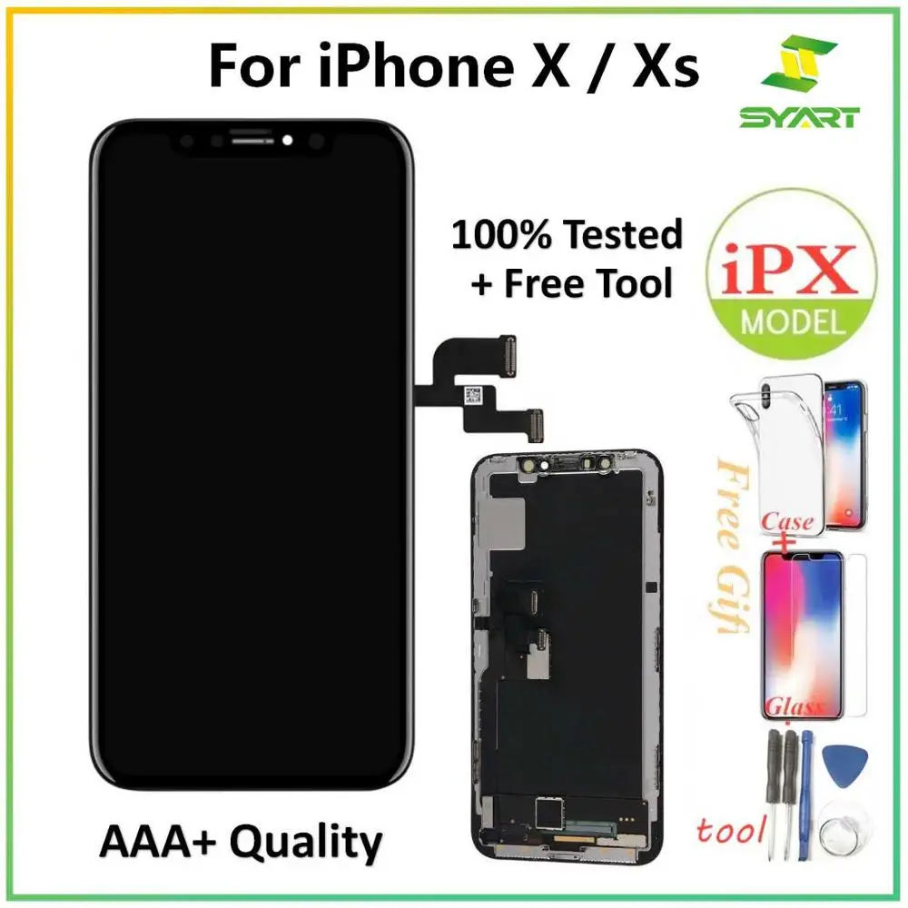 

screen For iPhone X OLED With 3D Touch Digitizer Assembly No Dead Pixel LCD Screen Replacement Display For iPhoneX LCD with Gift