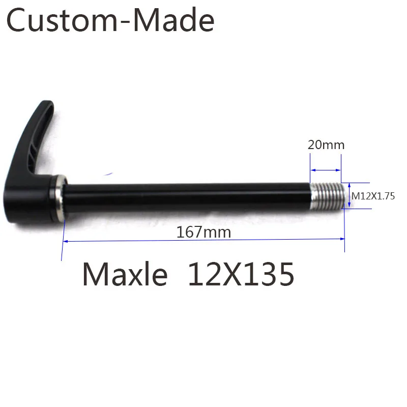 Через ось Maxle rockshox 12x100 12x135 12x142 12x150 MTB велосипедные шампуры TP 1,75 мм длина сзади L167 L174 L182 передние L122 - Цвет: 12x135 with lever