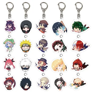 

japan anime props Kimetsu no Yaiba Demon Slayer figure decoration keychain