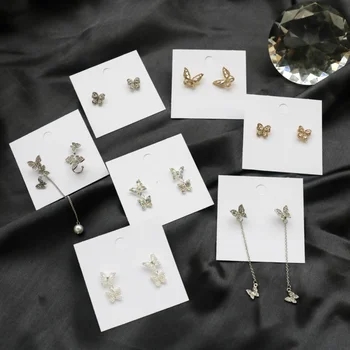 

Fashion Butterfly Crystal Drop Earrings for Women Cute Zircon Wild Fairy Butterfly Female Pendant Earrings Jewelry