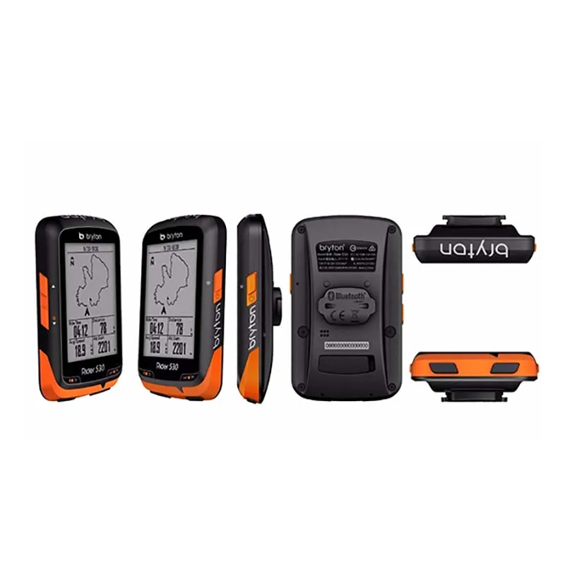 Pаспродажа Велокомпьютер bryton Rider 530T font b GPS b font для велосипеда велосипед Велоспорт компьютер и длинная подставка ANT + скорость caddence двойной датчик пульсометр R530