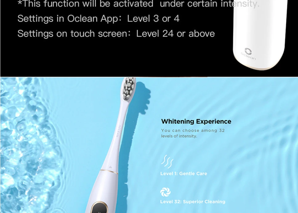 Xiaomi Youpin Oclean X sonic электрическая зубная щетка для взрослых Водонепроницаемая ультра звуковая Автоматическая быстрая зарядка зубная щетка mijia