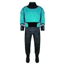 

LKVER Drysuits Oeko-Tex Pro Fabric Nylon Waterproof TI Zippers Latex Gasket on Neck and Wrist Fully Seal Recommend Use Padding