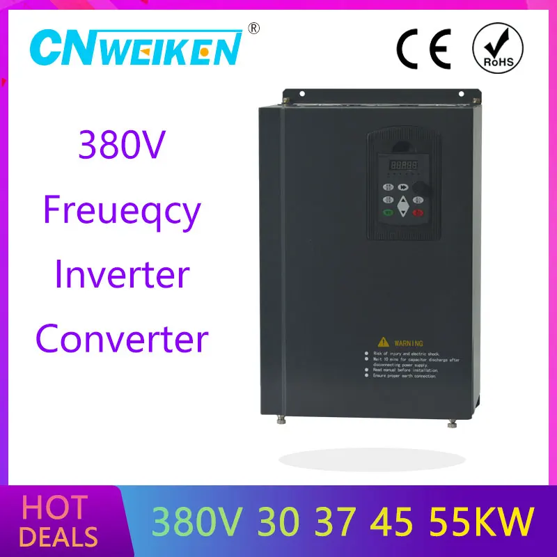 CNWeiKen WK600 380V 30KW 40HP 60A инвертор частоты вектора трехфазного (3) высокая