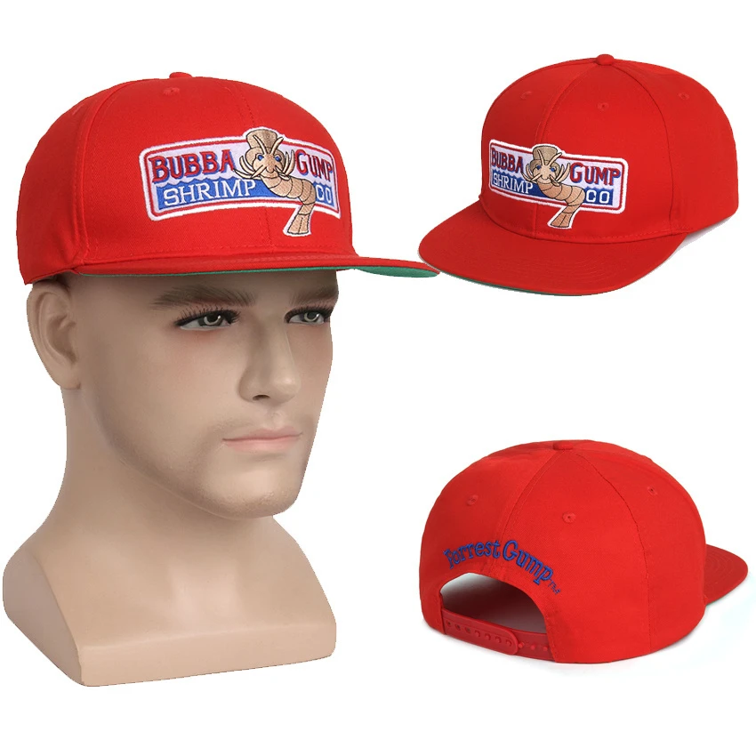 Gorra de béisbol Retro y mujer, gorro de béisbol con bordado negro, Snapback deportivo, Forrest BUBBA Gump, hat|hat costumeshrimp hat - AliExpress