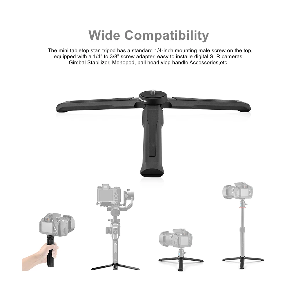 Tripé de Metal para Moza Aircross Suporte de Mesa para Moza Air Cross e Dji Ronin s sc Rs2 Rsc2 Crane Weebil s Lab Gimbal Tripé Grip - Image 3