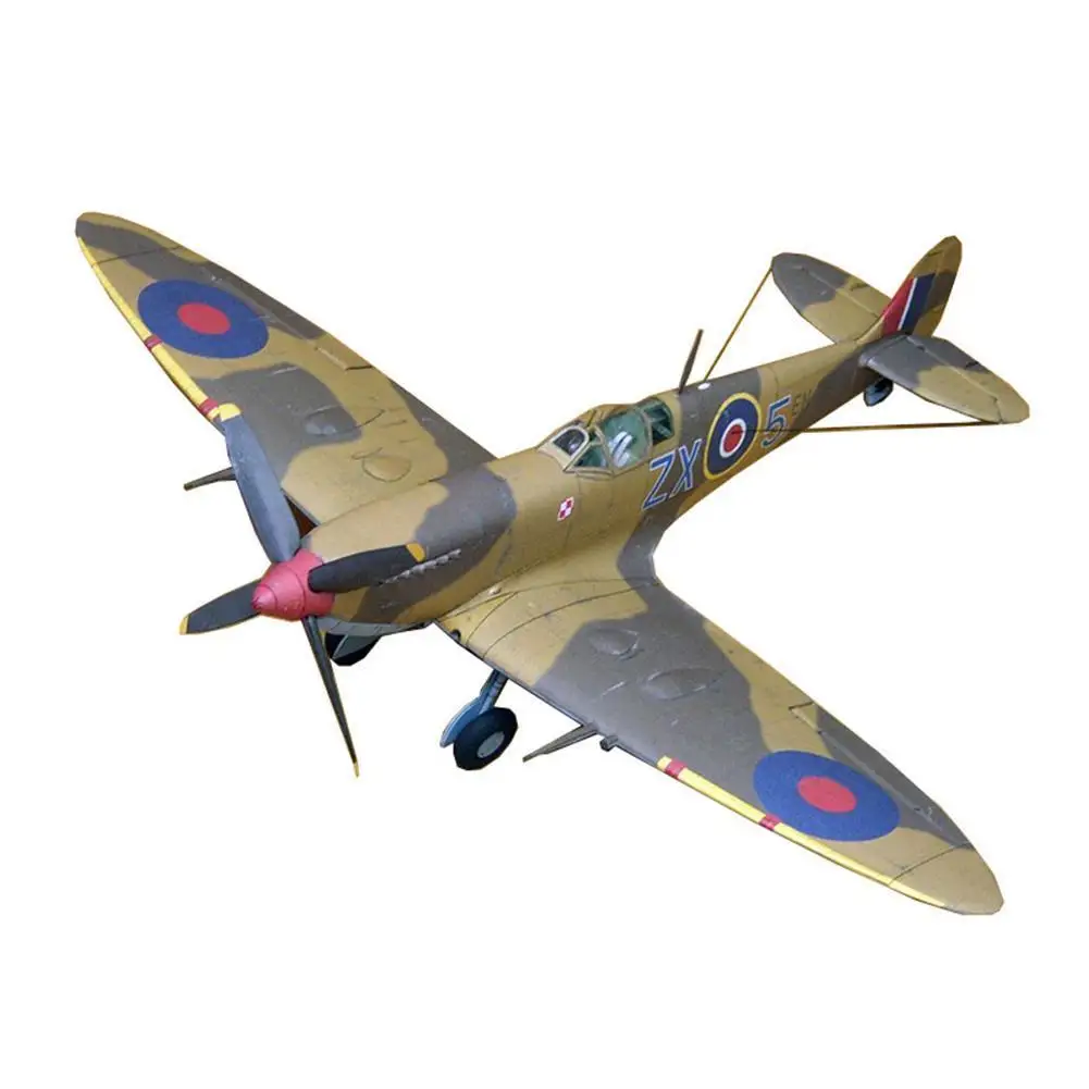 

Spitfire Paper Model Airplane Handmade Diy Hobby Collection W6F8