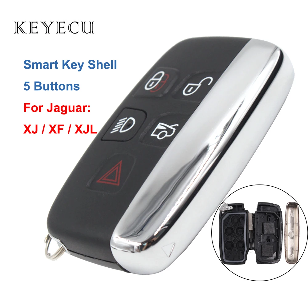 Смарт чехол Keyecu с дистанционным управлением 5 кнопок для JAGUAR XJ XF XJL 2010 2011 2012 2013