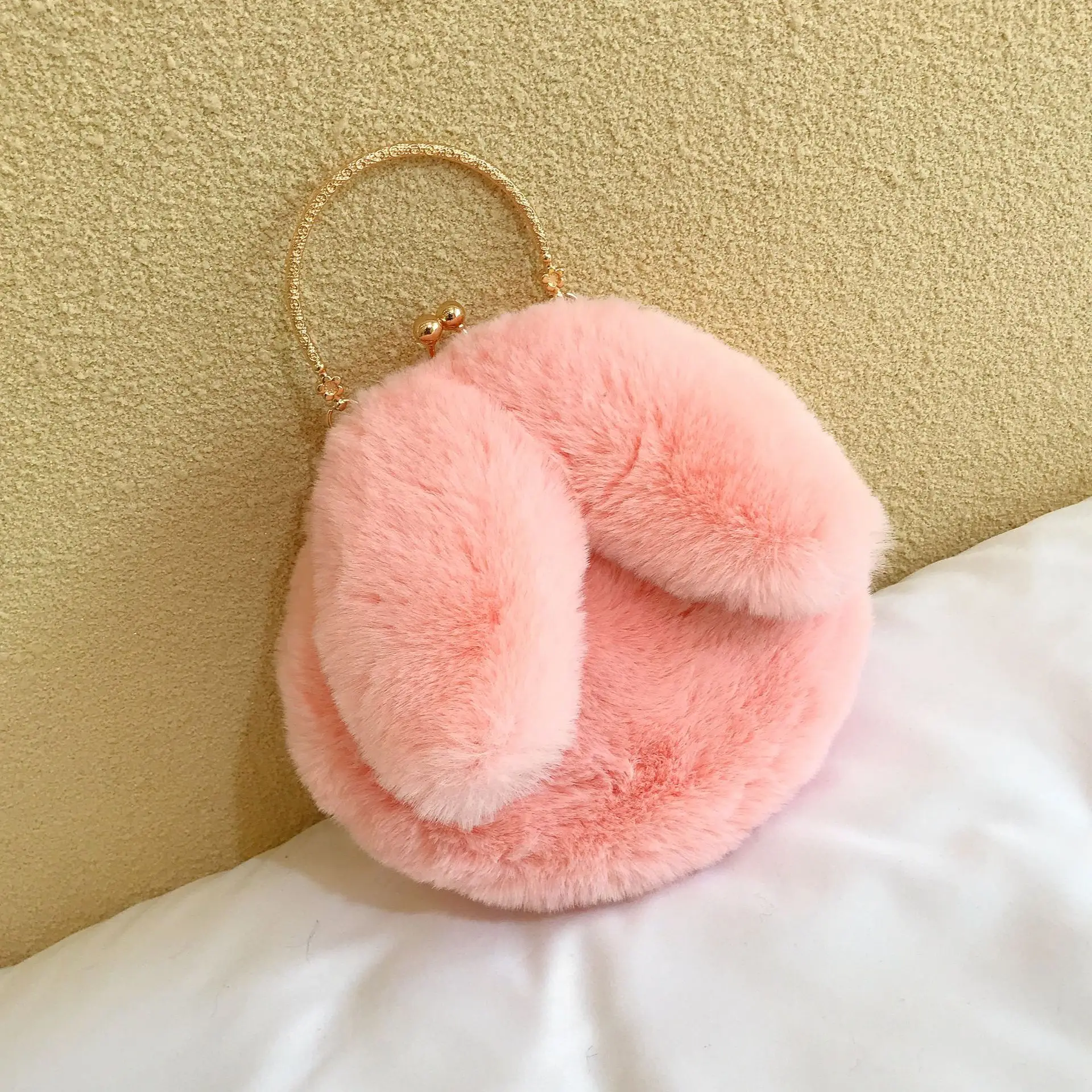 

New Arrival Autumn & Winter Plush Bag Women's 2019 New Style Fashion Korean-style Versatile Shoulder Bag Cute Adorable One-Shoul