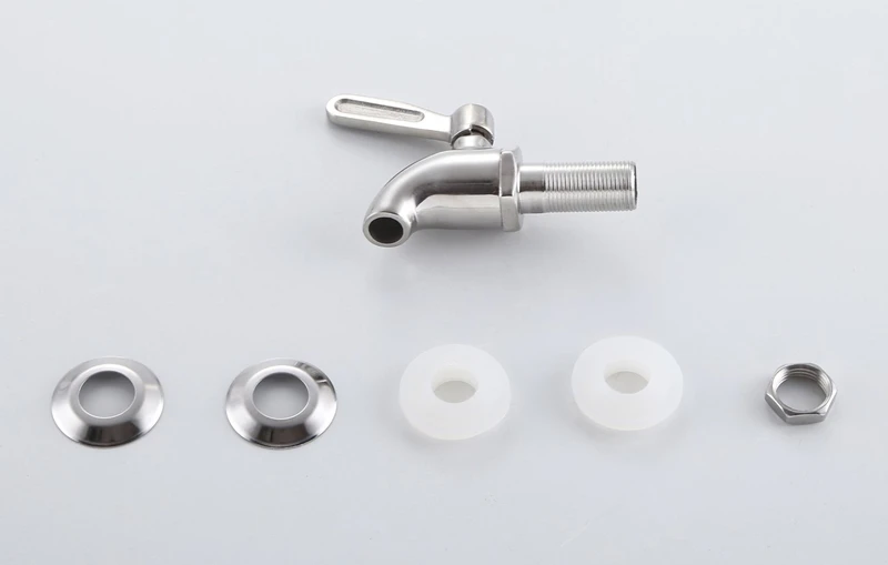 304 Stainless Steel Beverage Dispenser Replacement Spigot Juice Cold Drink Wine Barrel Faucet for Home and Party Use
