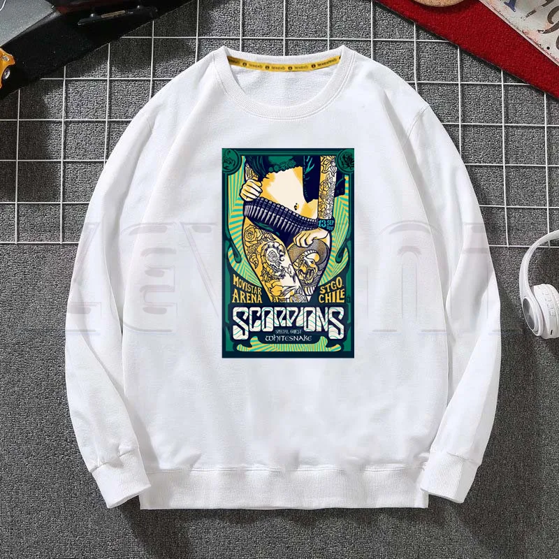 

Scorpions Music Metal Rock Band Album Cute Men Hoodies Sweatshirt Print Trend Mens Clothes Hip-Hop Male